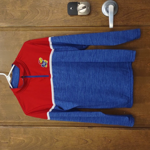 Colosseum Red and Blue Kids Long Sleeve Tee - Picture 1 of 4